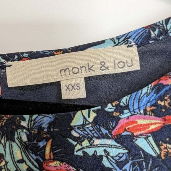monk & lou short sleeve blouse - Picture 3 of 5
